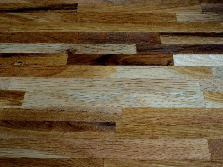 brown and white wooden floor